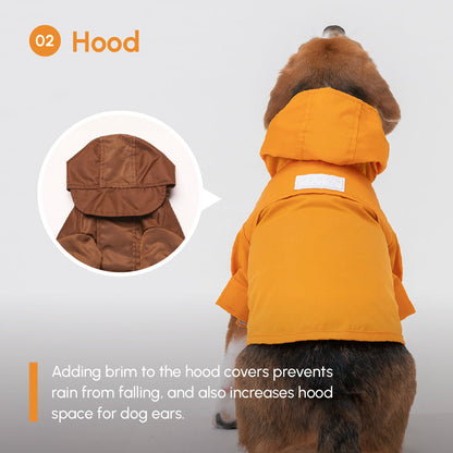 Tribeca adjustable velcro raincoat - Egg Yolk